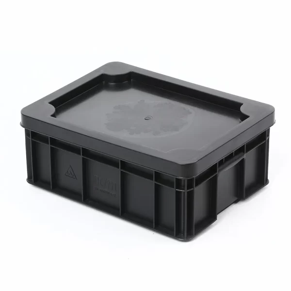 ESD Box Storage Industrial Conductive Plastic Container for Electronics Manufacturing