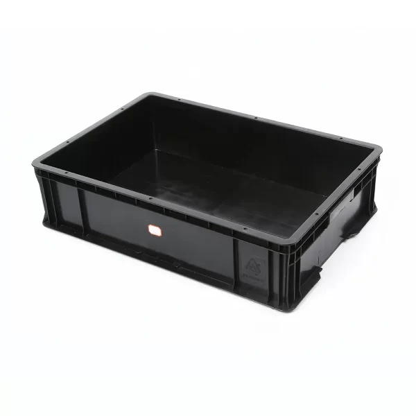 ESD Box Storage Industrial Conductive Plastic Container for Electronics Manufacturing