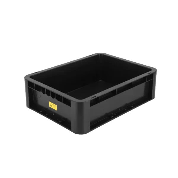 Anti Static Storage Box  Carbon Filled PP ESD Turnover Crate