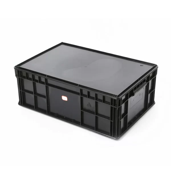 ESD Box With Lid Thick Wall Static Dissipative PCB Storage Tote