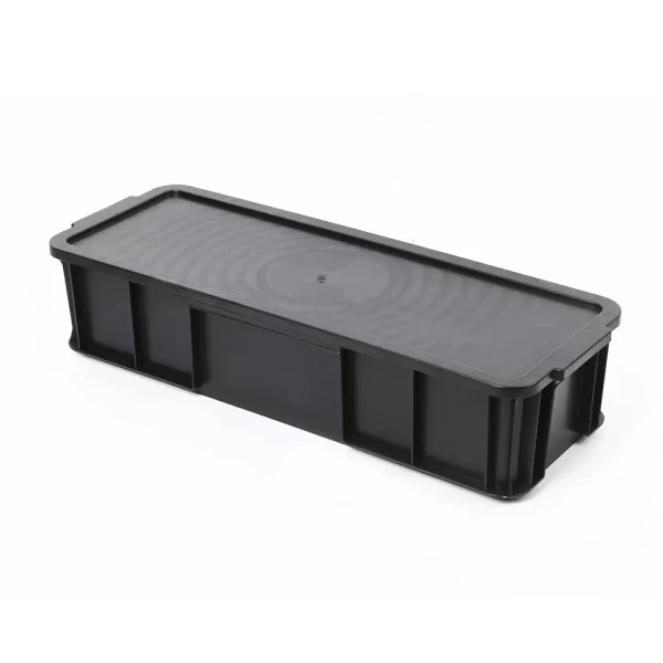 ESD Box With Lid Thick Wall Static Dissipative PCB Storage Tote