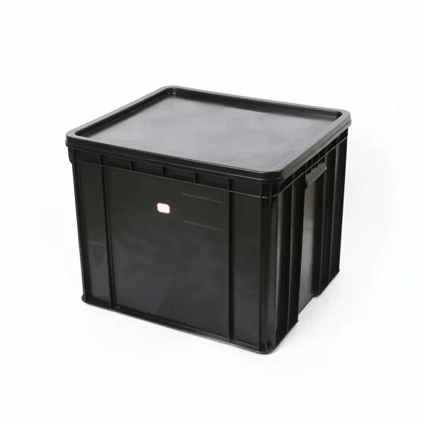 ESD Box With Lid Thick Wall Static Dissipative PCB Storage Tote