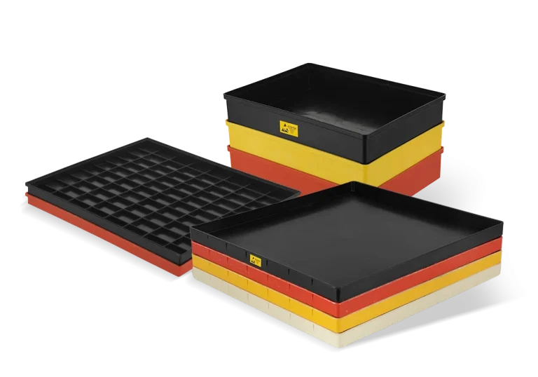 Official CH-ESD ESD tray product family for safe tray selection